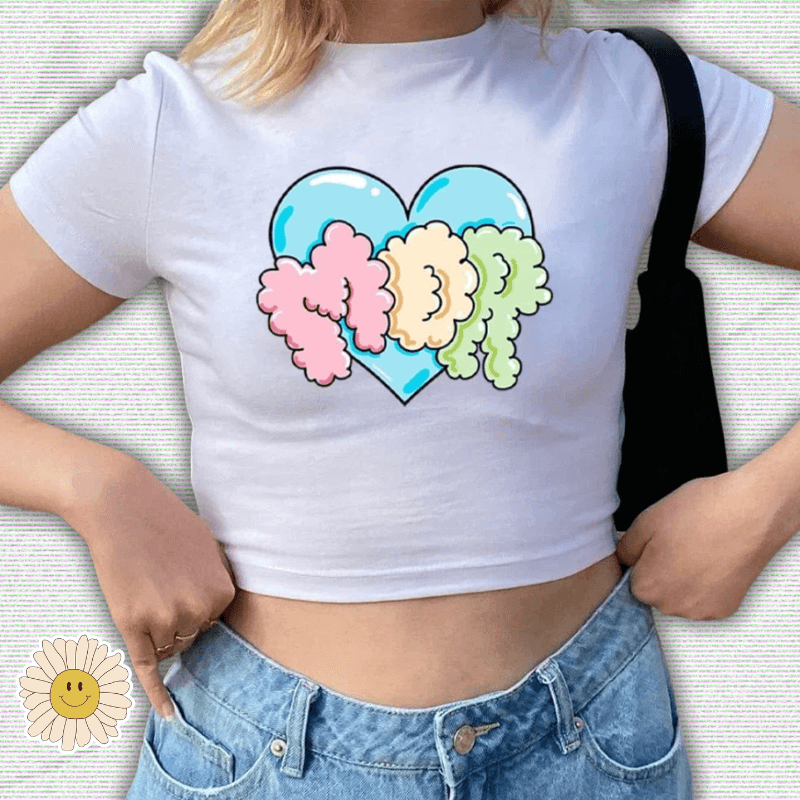 2000s Graphic Crop Top