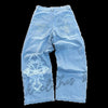 Embroidered Jeans Y2k