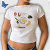 Fruit Prints Cropped T-Shirts Y2K