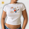 Fruit Prints Cropped T-Shirts Y2K