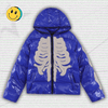 Skeleton Zip Up Hoodie Y2K