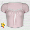 Square Collar Y2K Crop Top