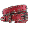 Y2K Afterlife Rhinestone Belt Red