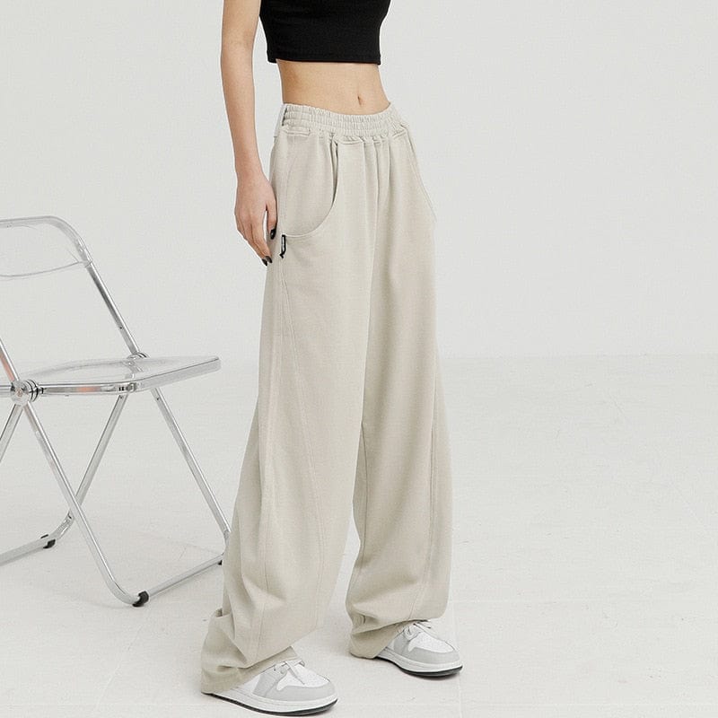 Y2K Beige Track Pants