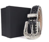 Y2K Black Rhinestone Belt