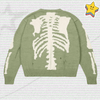 Y2K Bone Print Sweater