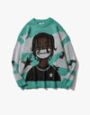 Y2K Cartoon Knit Sweater