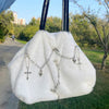 Y2K Chain Plush Shoulder Bag