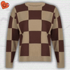 Y2K Checkerboard Sweater