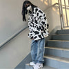 Y2K Cow Print Jacket