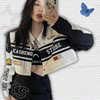 Y2K Crop Top Racer Jacket