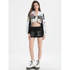 Y2K Crop Top Racer Jacket