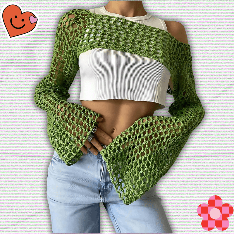 Y2K Cropped Sweater