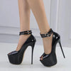 Y2K Double Buckle High Heels