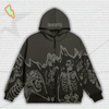 Y2K Grunge Zip Up Hoodie