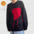 Y2K Heart Knit Sweater