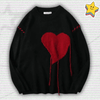 Y2K Heart Knit Sweater