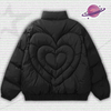 Y2K Heart Puffer Jacket