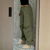 Y2K Khaki Parachute Pants