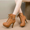 Y2K Lace Up Ankle Boots