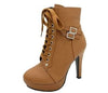 Y2K Lace Up Ankle Boots