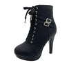 Y2K Lace Up Ankle Boots