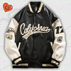 Y2K Leather Varsity Jacket