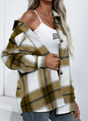 Y2K Long Sleeve Plaid Jacket