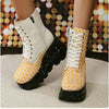 Y2K Mix Color Chunky Boots