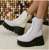 Y2K Mix Color Chunky Boots