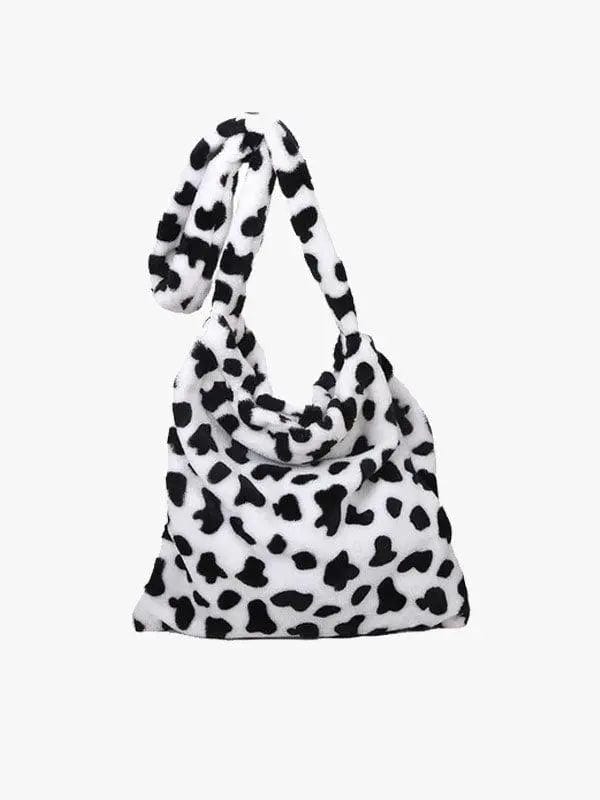 Y2K Moo Pattern Shoulder Bag