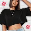 Y2K Navel Baring Crop Top