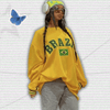 Y2K Oversized Brazil Sweatshirt