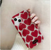 Y2K Red Hearts iPhone Case