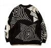 Y2K Retro Graffiti Sweater