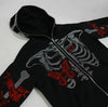 Y2K Rhinestones Butterfly Skeleton Hoodie