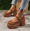 Y2K Round Toe Chunky Heels