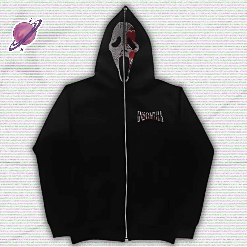 Y2K Scream Rhinestone Hoodie