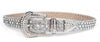 Y2K Silver Rhinestone Belt