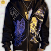 Y2K Skull Rhinestone Hoodie