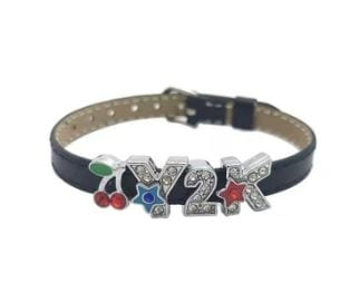 Y2K Vintage Leather Bracelet