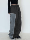 Y2K Wide Leg Parachute Pants