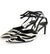 Y2K Zebra Strappy Heels