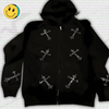 Y2K Zip Cross Jacket